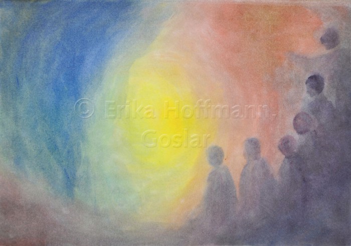 158_Menschen blicken zum Licht_I